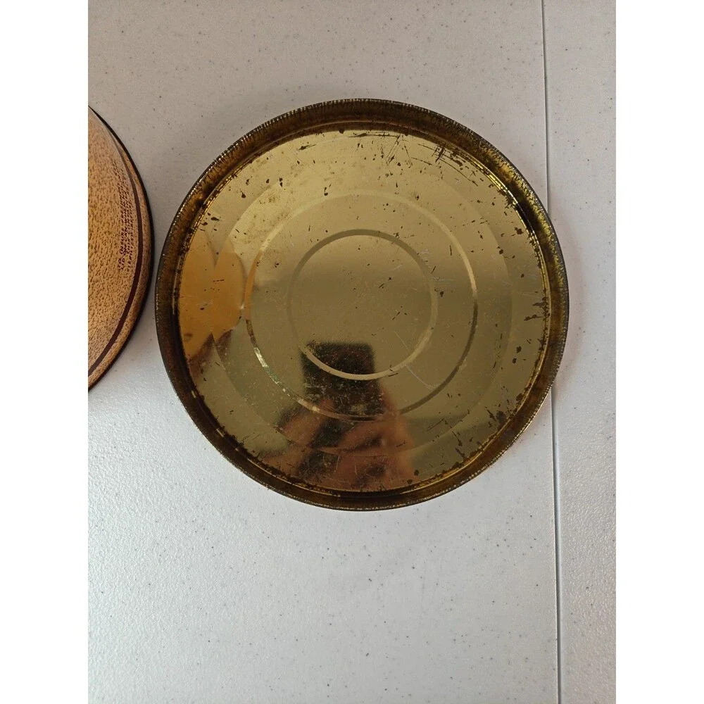 Vintage Charles Chips Potato Chip 1 LB Tin Can With Lid And Dual Location Text